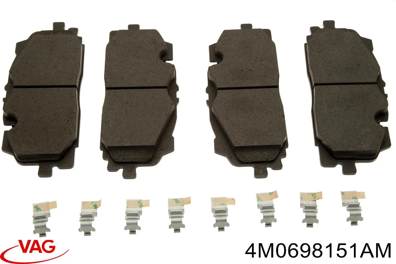 Sapatas do freio dianteiras de disco VAG 4M0698151AM preço, a partir de 97,31 USD