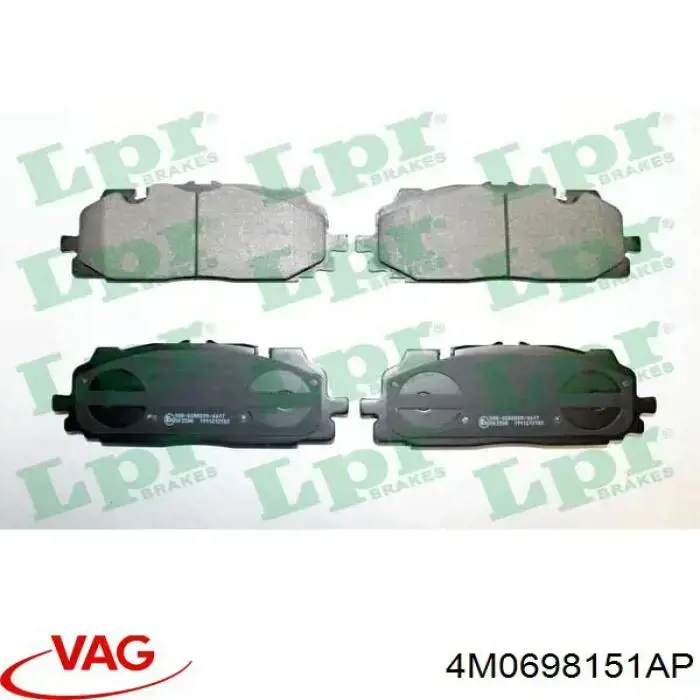 Sapatas do freio dianteiras de disco VAG 4M0698151AP