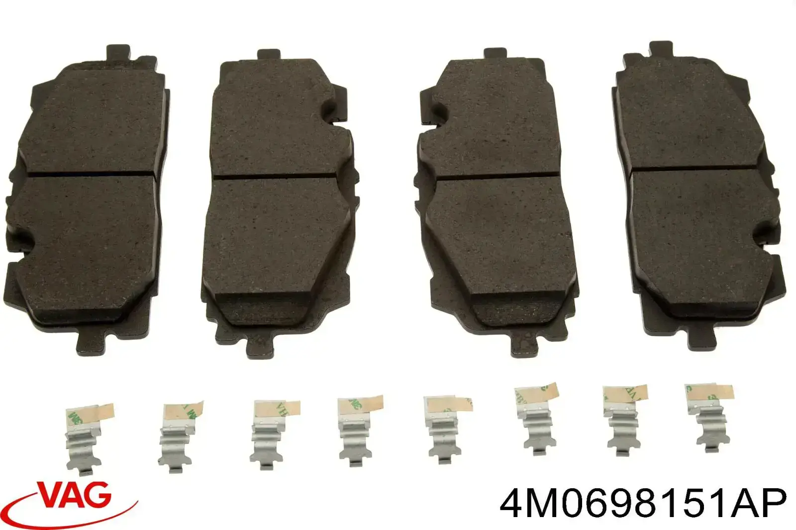 Compre 4M0698151AP VAG Sapatas do freio dianteiras de disco