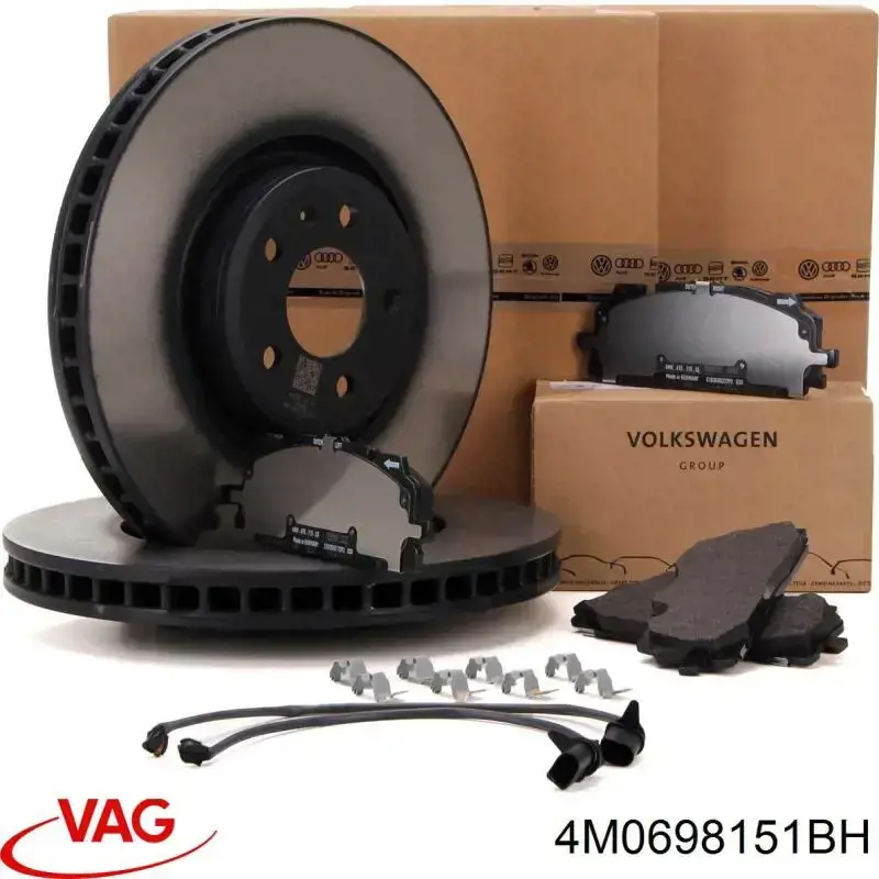 Sapatas do freio dianteiras de disco VAG 4M0698151BH