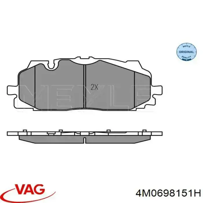 Колодки VAG 4M0698151H цена, от 152.03 USD