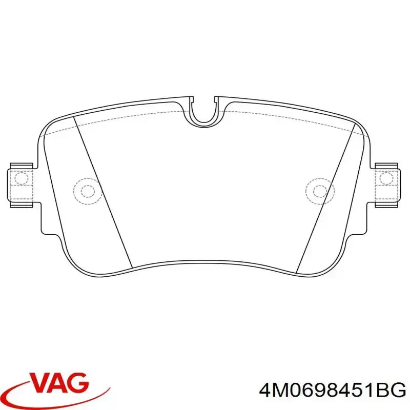 Колодки дисковые  VAG 4M0698451BG цена, от 175.46 USD