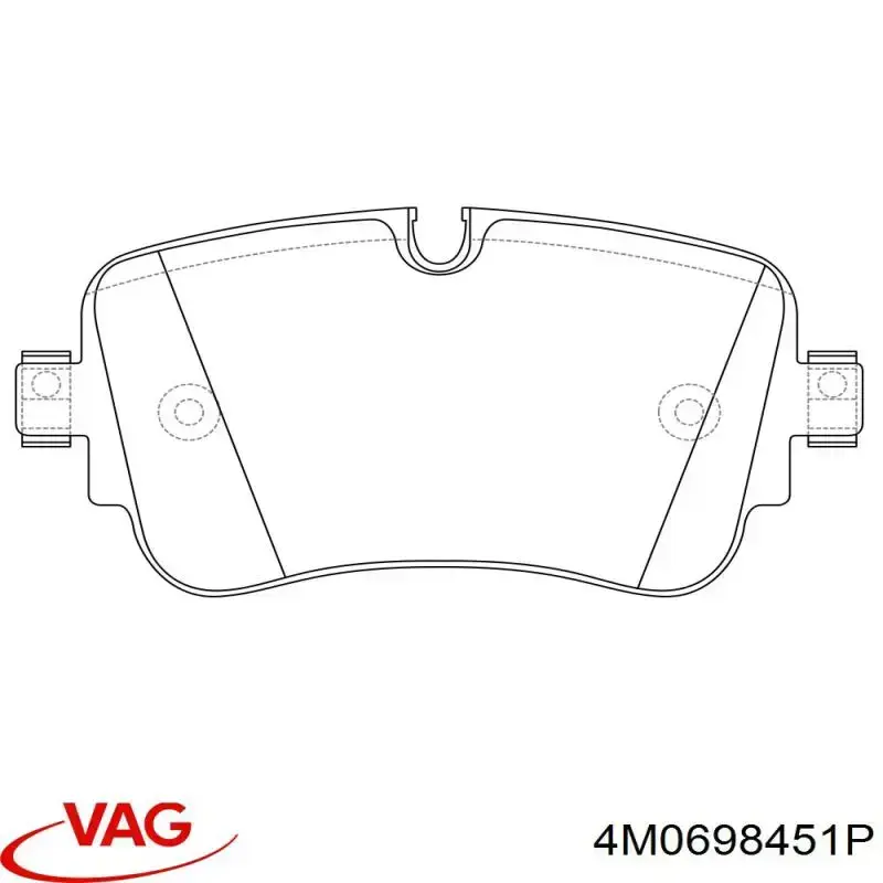 Колодки дисковые  VAG 4M0698451P цена, от 61.55 USD
