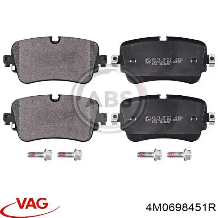 Задние дисковые колодки VAG 4M0698451R