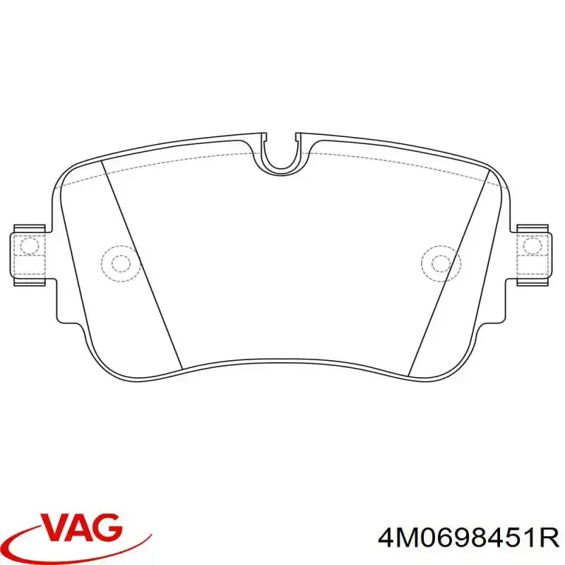 4M0698451R VAG Колодки тормозные дисковые комплект