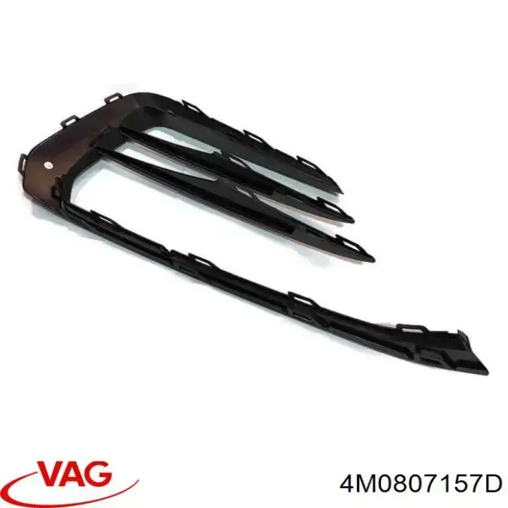 Дефлектор переднего бампера левый 4M0807157D VAG