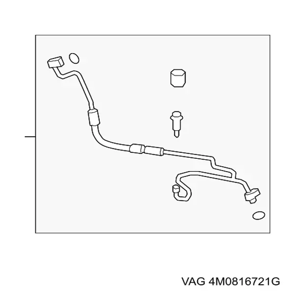 Купить 4M0816721G VAG Шланг кондиционера, от компрессора к радиатору