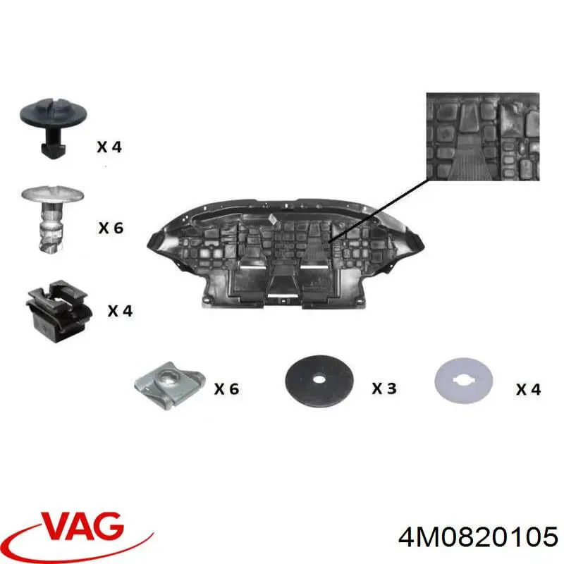 Купить 4M0820105 VAG Испаритель кондиционера задний