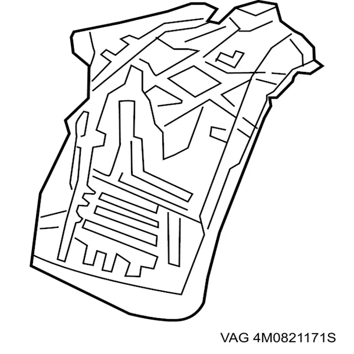 Подкрылок крыла переднего левый передний 4M0821171S VAG