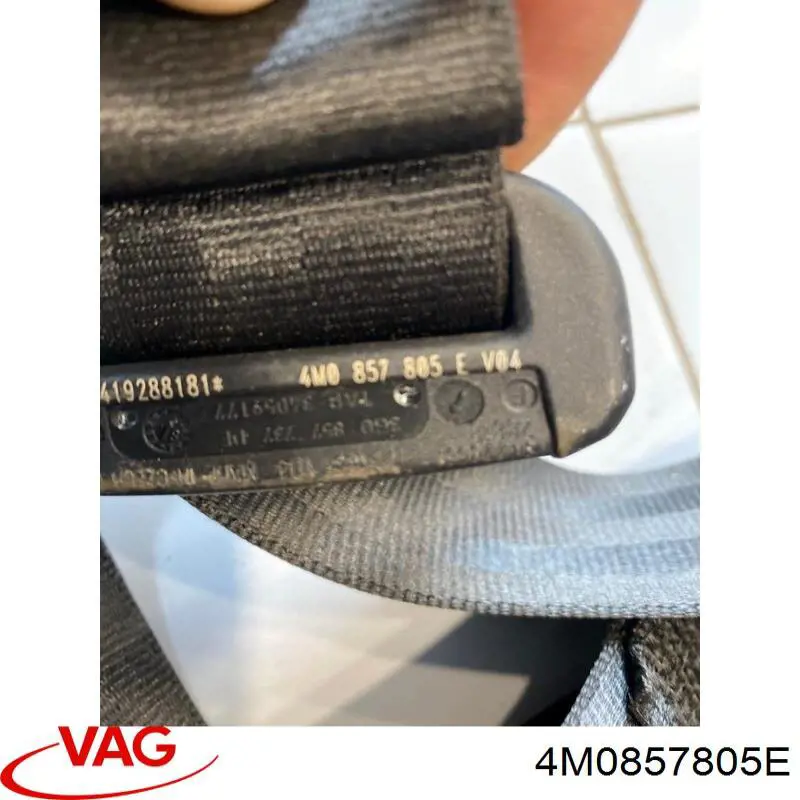 Купить 4M0857805E VAG Ремень безопасности задний левый