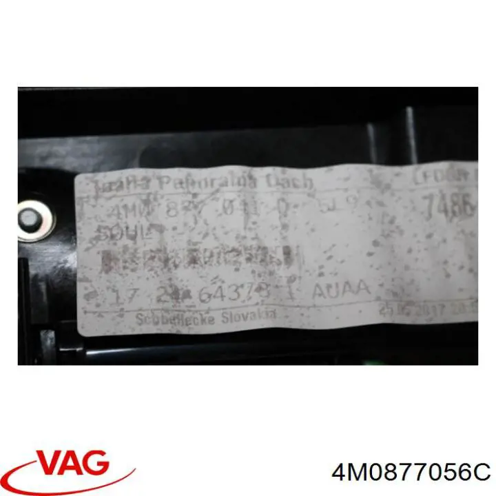 4M0877056C VAG Крышка люка крыши задняя