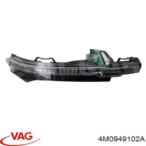 4M0949102A VAG pisca-pisca de espelho direito