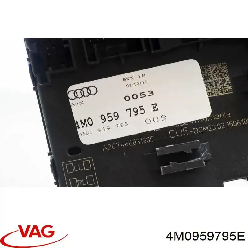 Купить 4M0959595D VAG Блок комфорта задней двери
