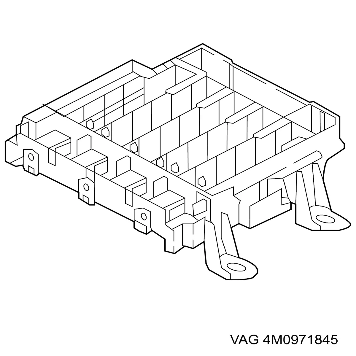 Корпус блока предохранителей 4M0971845 VAG
