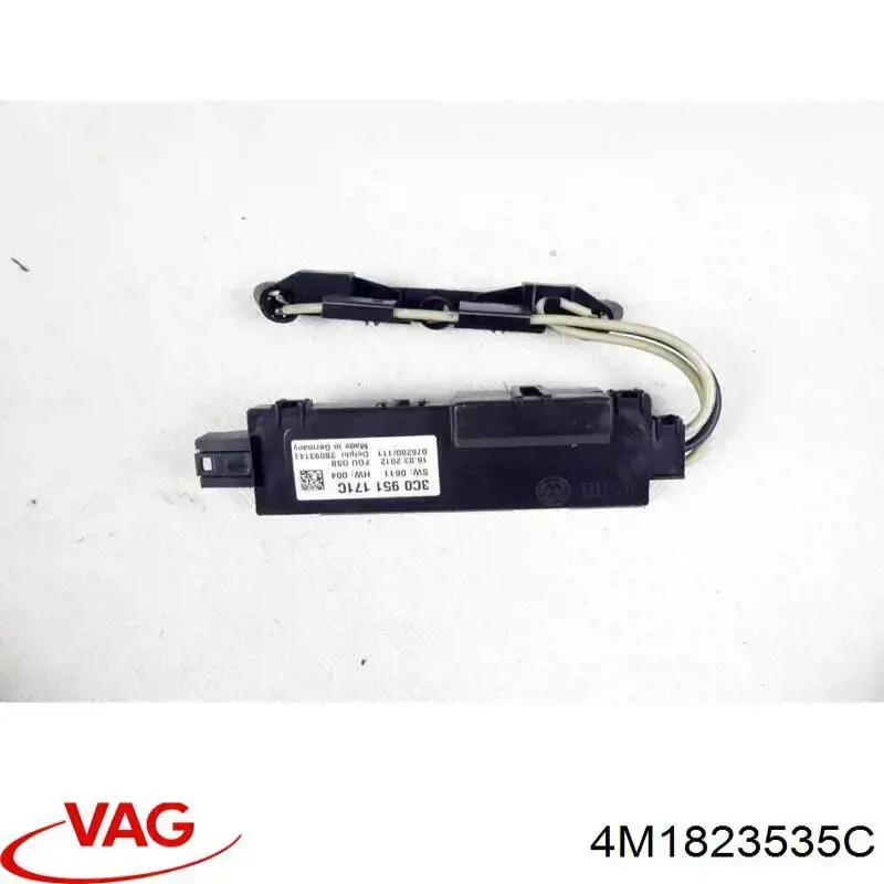 Трос открывания капота, задний VAG 4M1823535C