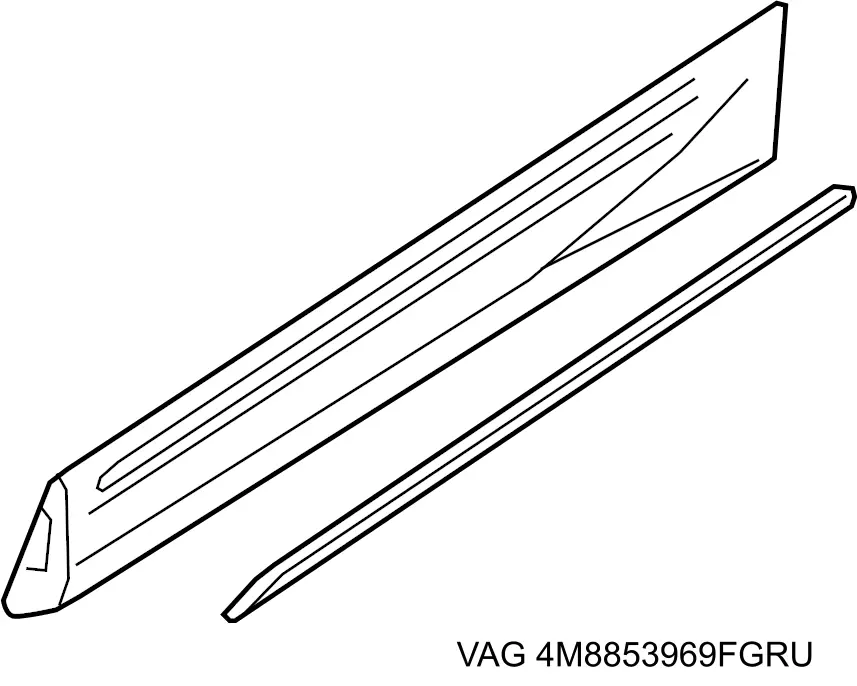 Накладка двери задней левой VAG 4M8853969FGRU цена, от 244.06 USD