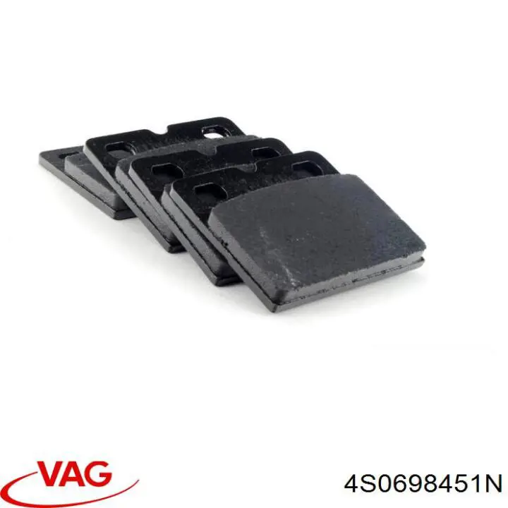 Задние тормозные колодки 4S0698451N VAG