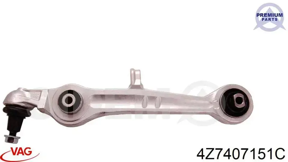 Нижний рычаг передней подвески левый/правый VAG 4Z7407151C