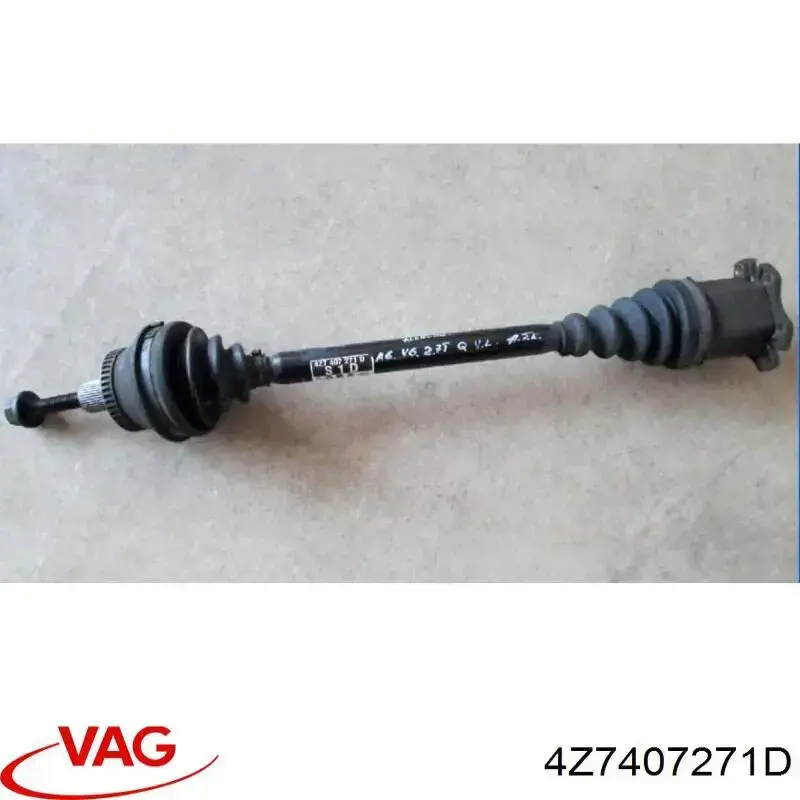 4Z7407271D VAG Полуось передняя левая