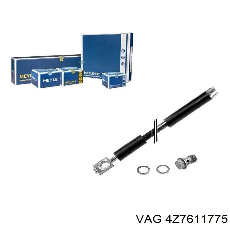 Задний тормозной шланг 4Z7611775 VAG