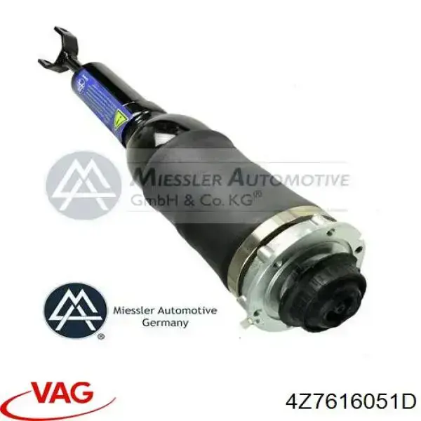 Пневмоподушка (пневморессора) моста переднего VAG 4Z7616051D цена, от 153.70 USD