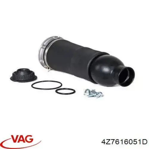 Купить 4Z7616051D VAG Пневмоподушка (пневморессора) моста переднего