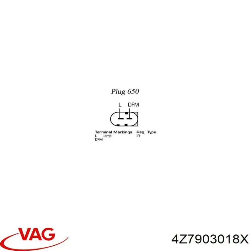 Автомобильный генератор VAG 4Z7903018X цена, от 174.68 USD