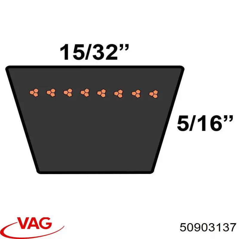 Ремень генератора 50903137 VAG