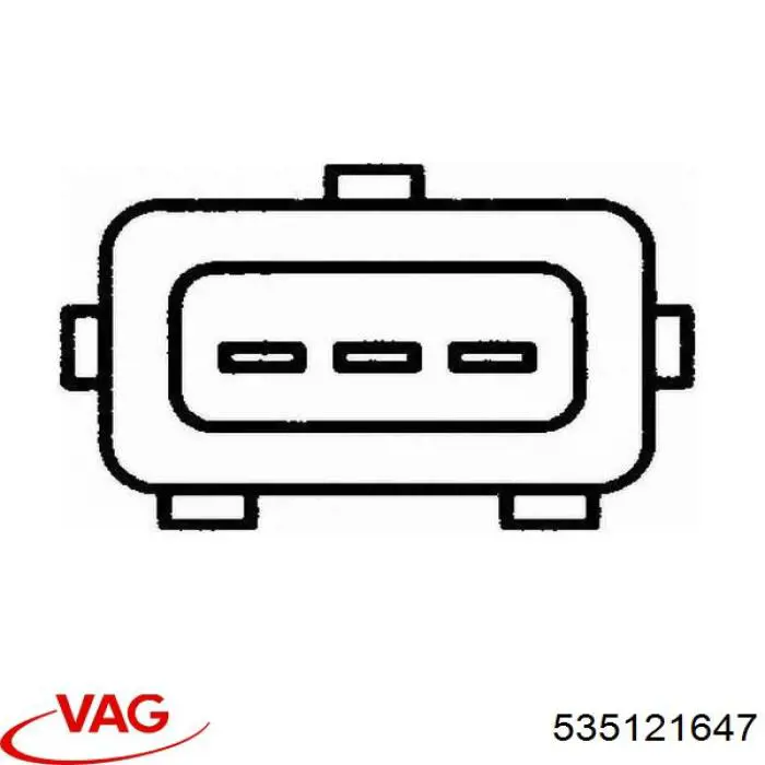 Фланец системы охлаждения VAG 535121647 цена, от 7.67 USD