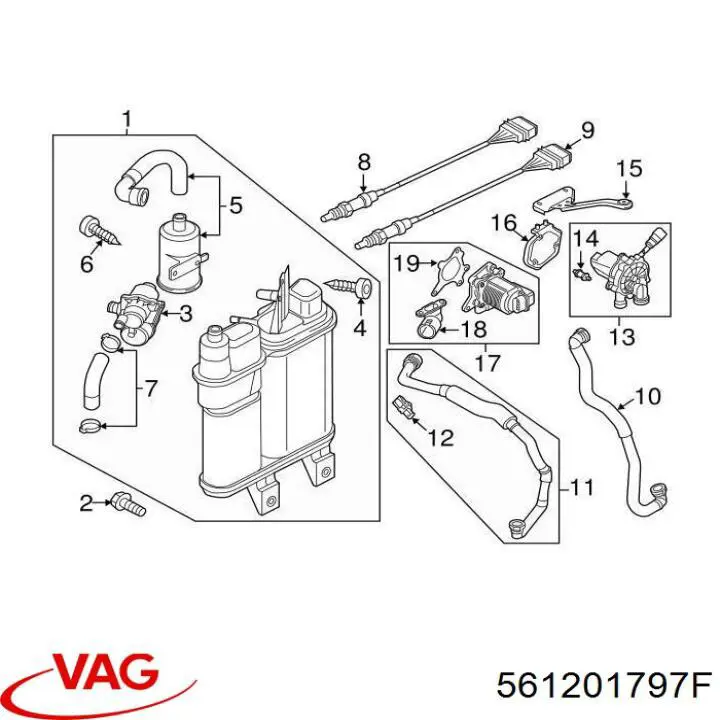 Адсорбер 561201797F VAG