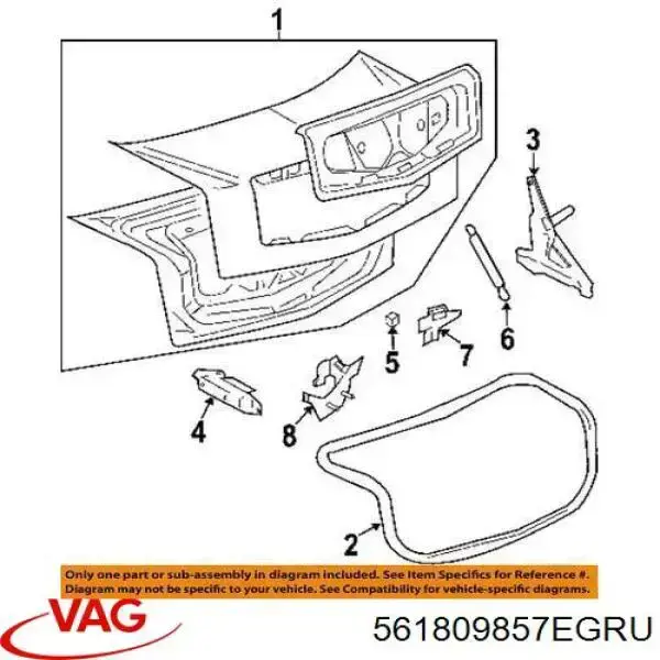 Лючок топливного бака VAG 561809857BGRU