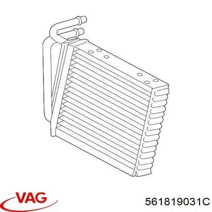 Радиатор отопителя VAG 561819031C