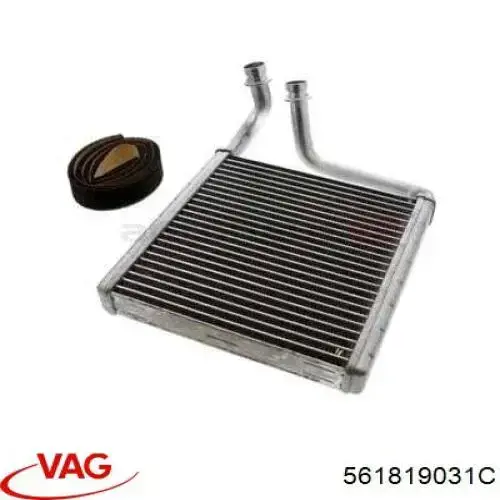 Радиатор печки (отопителя) VAG 561819031C цена, от 11.57 USD