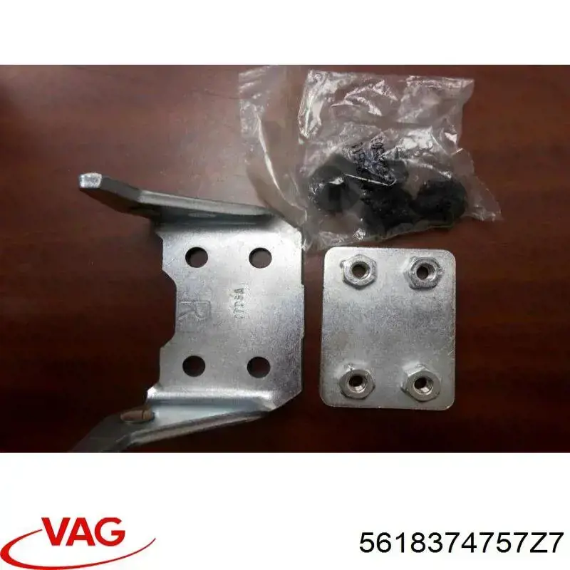 Молдинг опускного стекла двери передней левой 561837475A7Z7 VAG