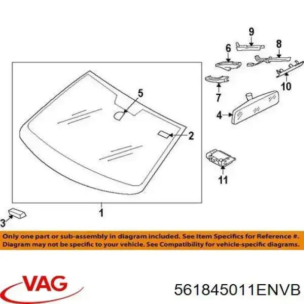 Стекло лобовое XYG 7407D119 цена, от 105.65 USD