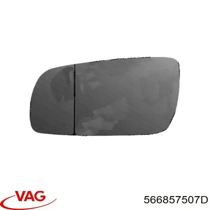 Зеркало заднего вида, левое VAG 566857507D цена, от 1197.63 USD