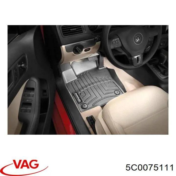 Брызговики передние, комплект VAG 5C0075111 цена, от 57.01 USD