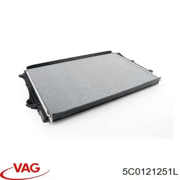 Радиатор охлаждения двигателя VAG 5C0121251L цена, от 93.99 USD