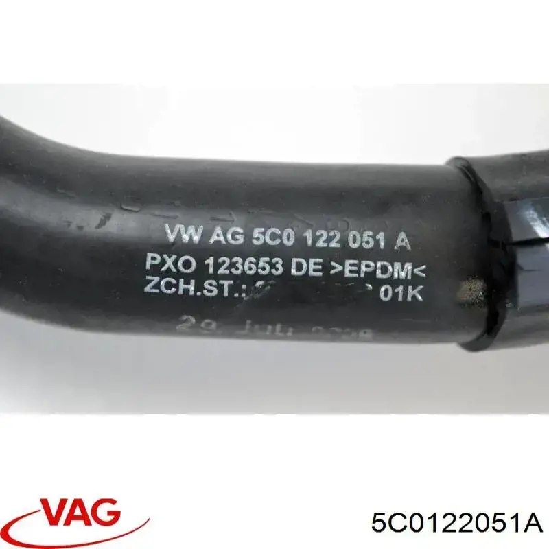5C0122051A VAG Патрубок радиатора охлаждения нижний