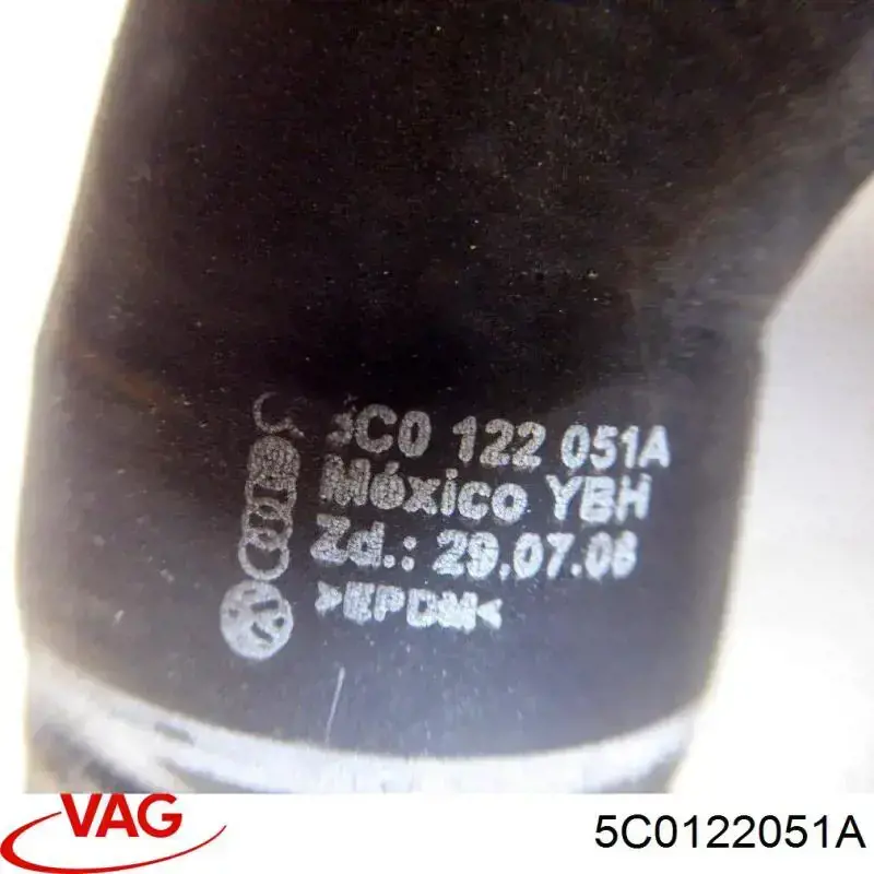 Нижний шлаг радиатора охлаждения 5C0122051A VAG