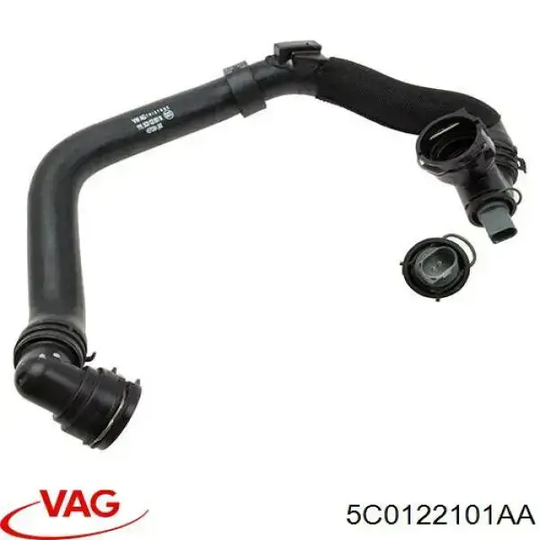 Купить 5C0122101AA VAG Патрубок радиатора