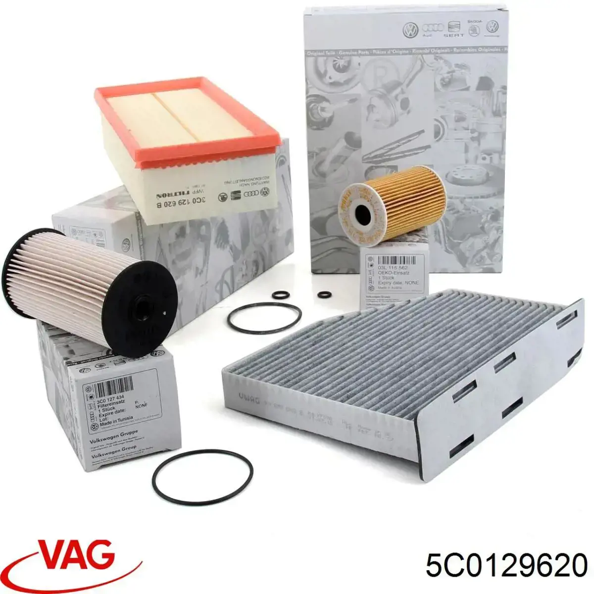 5C0129620 VAG Воздушный фильтр двигателя
