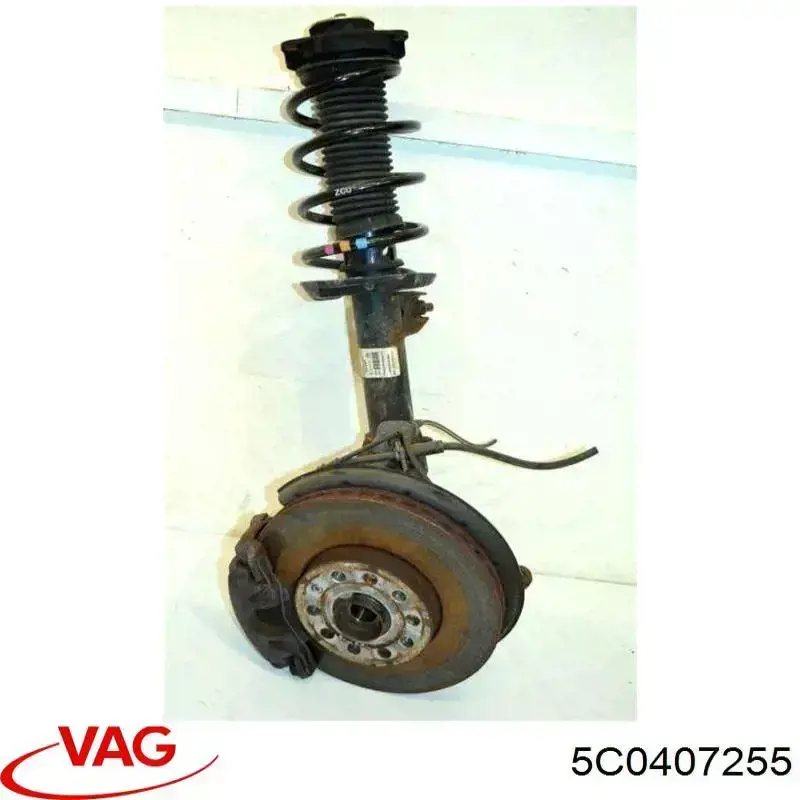 Цапфа (поворотный кулак) передний левый VAG 5C0407255 цена, от 75.76 USD