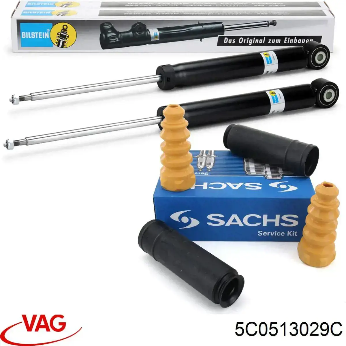 Купить 5C0513029C VAG Амортизатор задней подвески