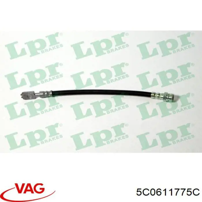 Шланг тормозной задний левый 5C0611775C VAG