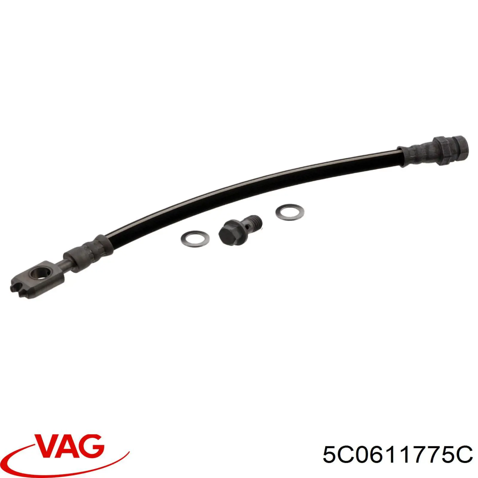 Купить 5C0611775C VAG Шланг тормозной задний левый