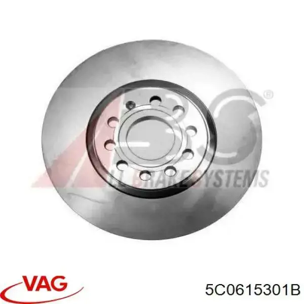 5C0615301B VAG диск тормозной передний