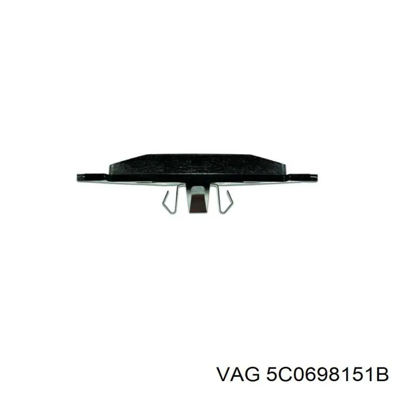 5C0698151B VAG Колодки передние