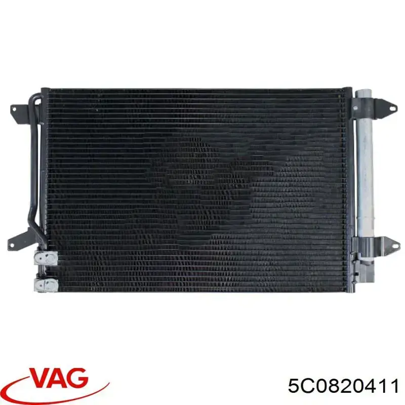 5C0820411 VAG radiador de aparelho de ar condicionado