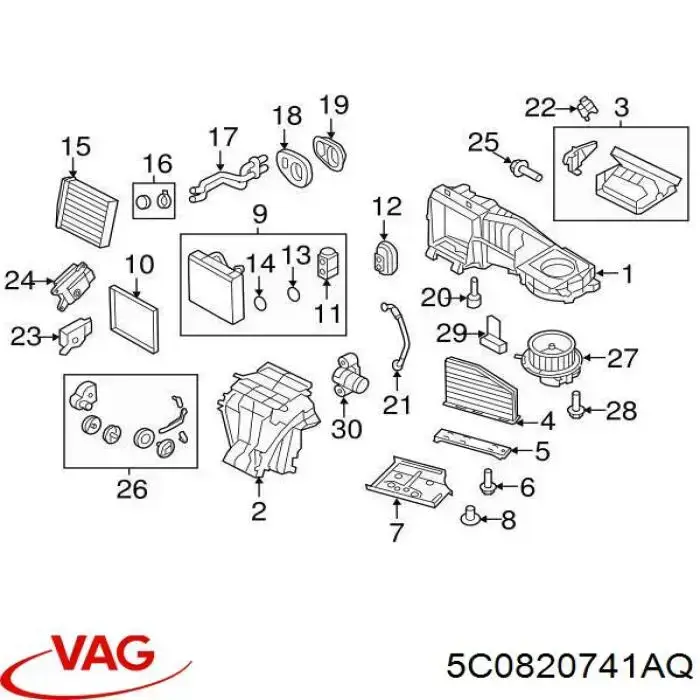 Купить 5C0820741AQ VAG 